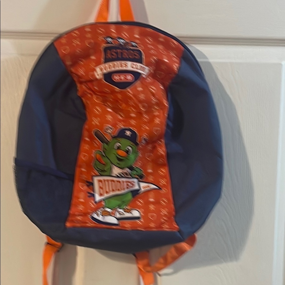 Astros Buddies Kids Backpack - Orange and Blue